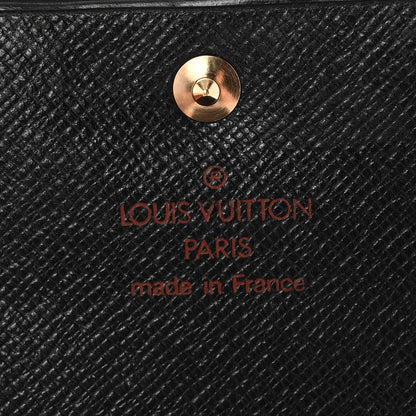 Louis Vuitton Epi Porte Tresor Etui Papiers Wallet Black 6 of 11