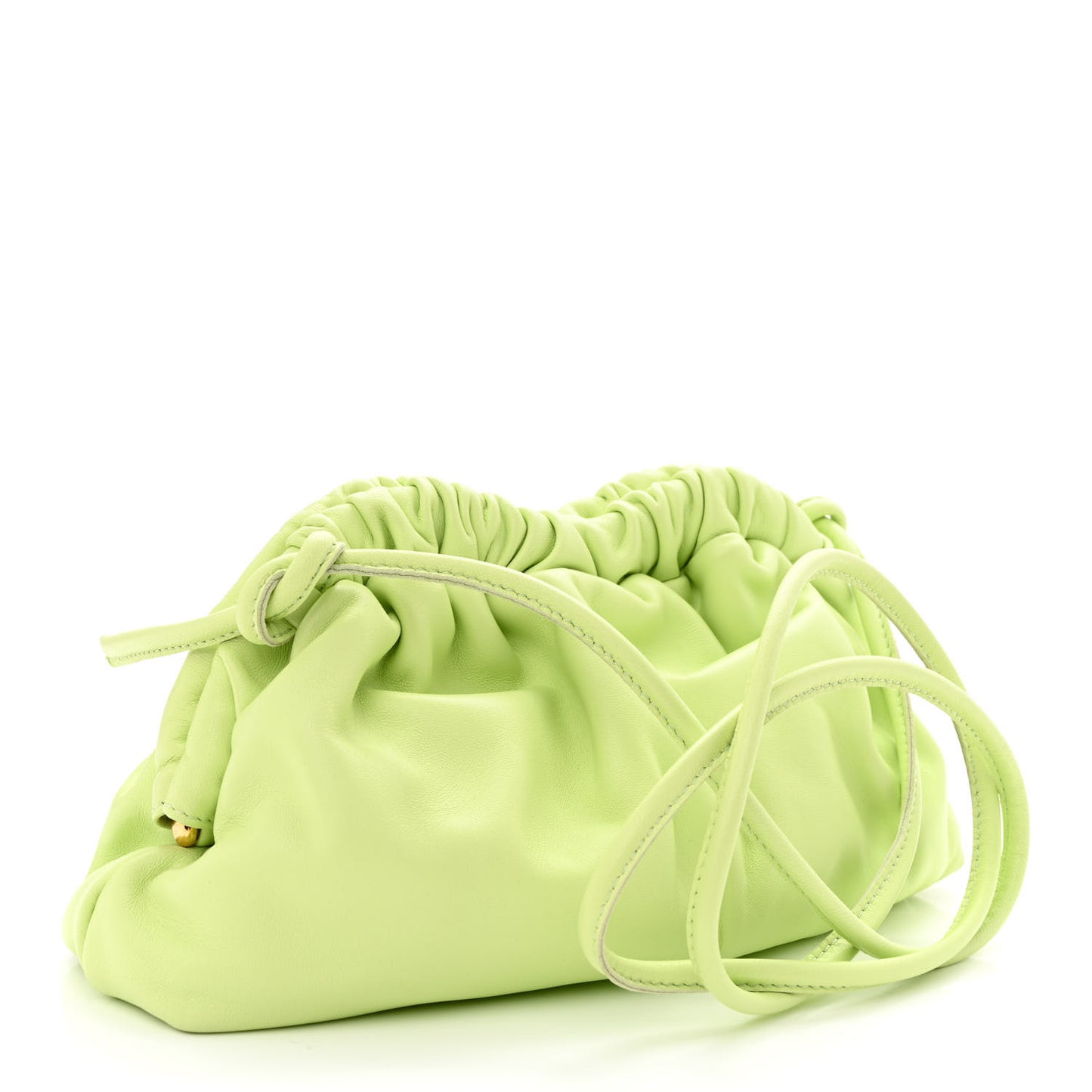 Lambskin Mini Cloud Clutch Mint