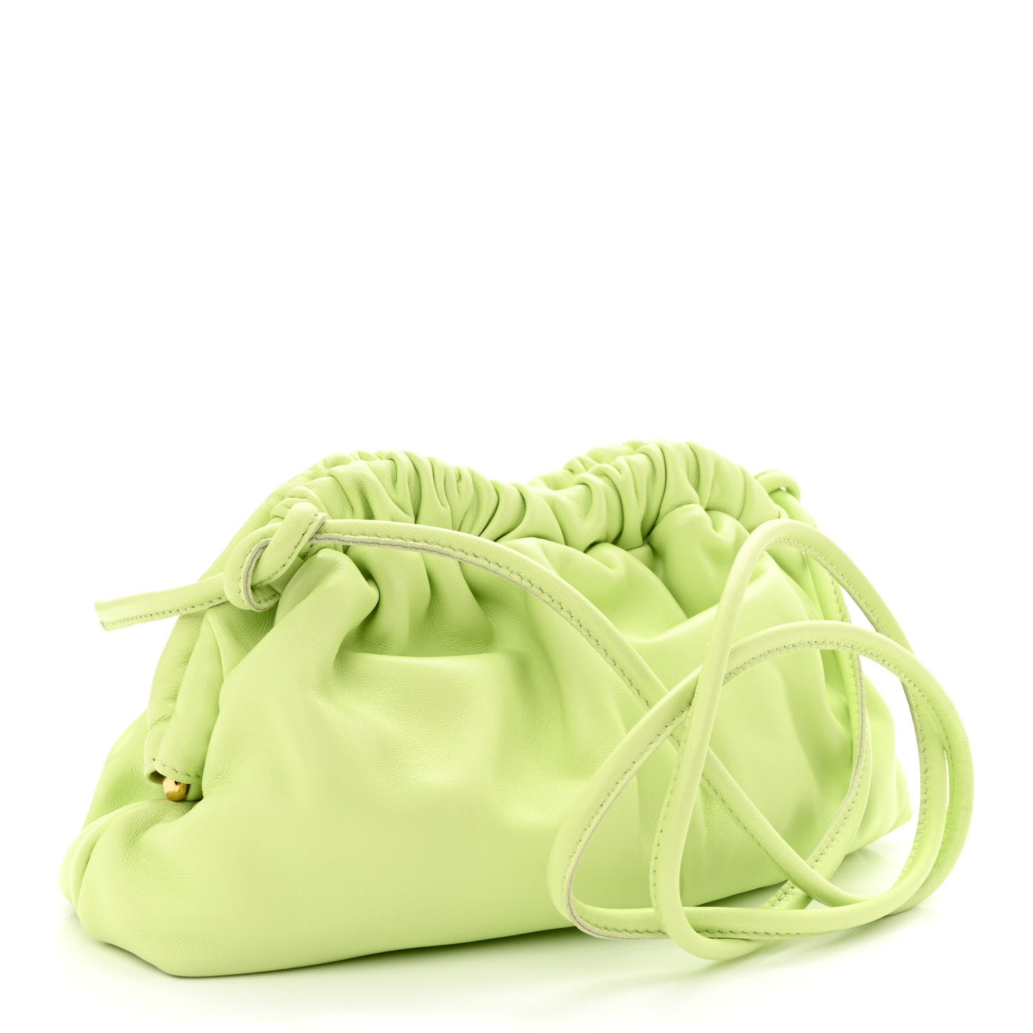 Mansur Gavriel Lambskin Mini Cloud Clutch Mint 3 of 10
