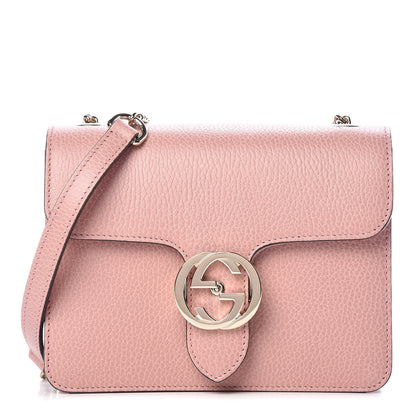 Gucci Dollar Calfskin Small Interlocking G Shoulder Bag Soft Pink 1 of 9