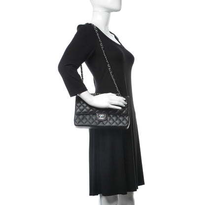 Chanel Caviar Quilted Medium Double Flap Black 2 of 9