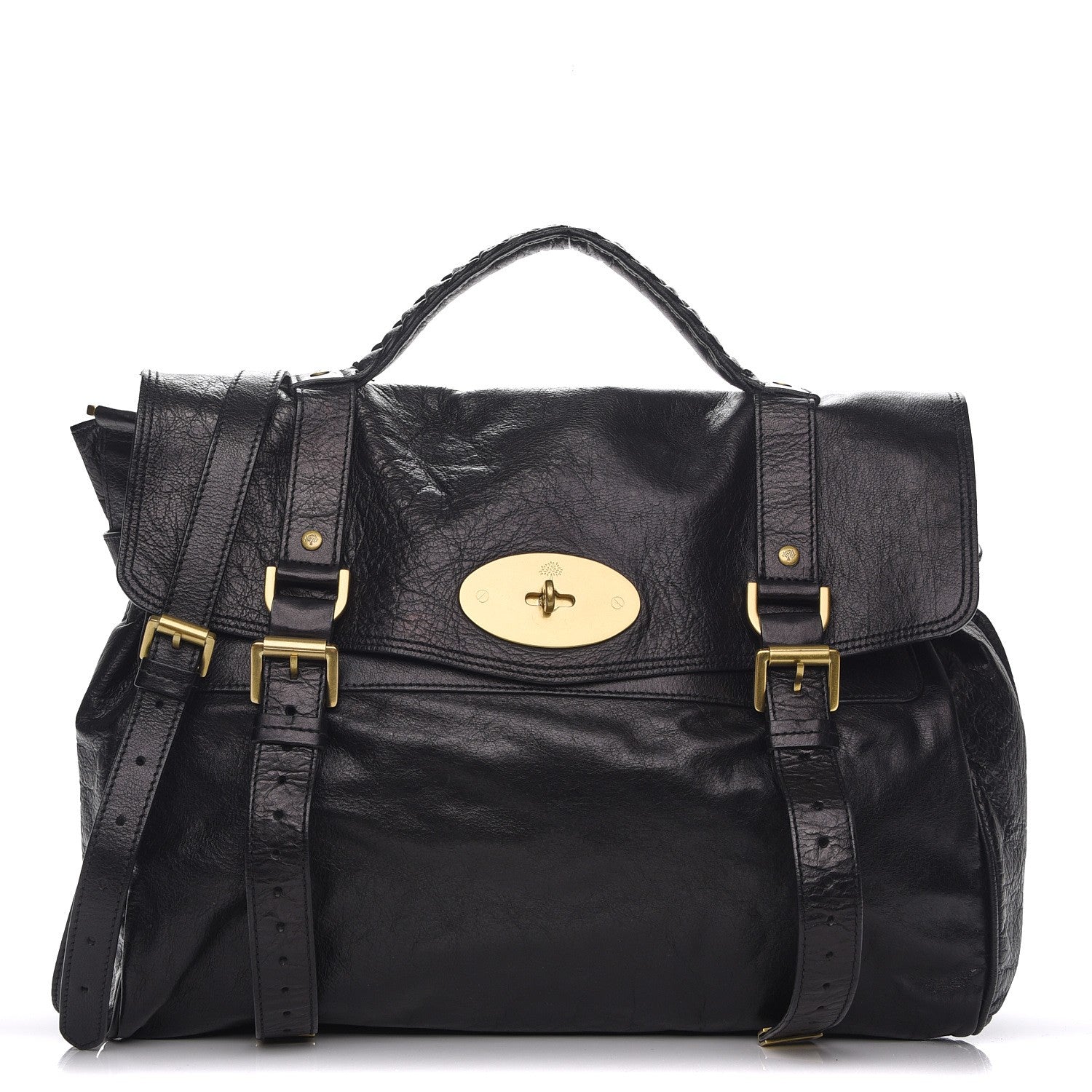 Mulberry Soft Buffalo Oversized Alexa Black 1 of 8