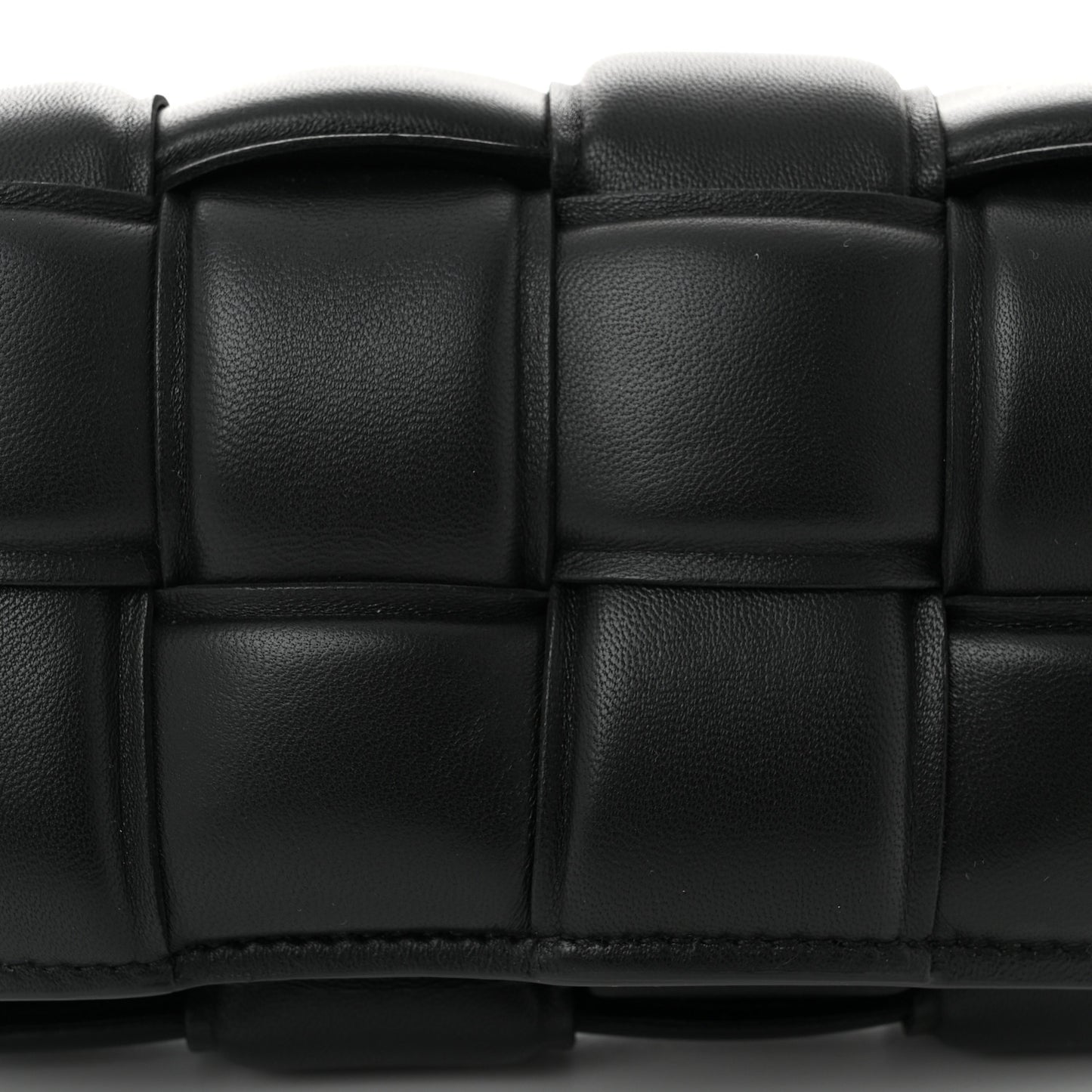 Nappa Maxi Intrecciato Padded The Belt Cassette Bag Black