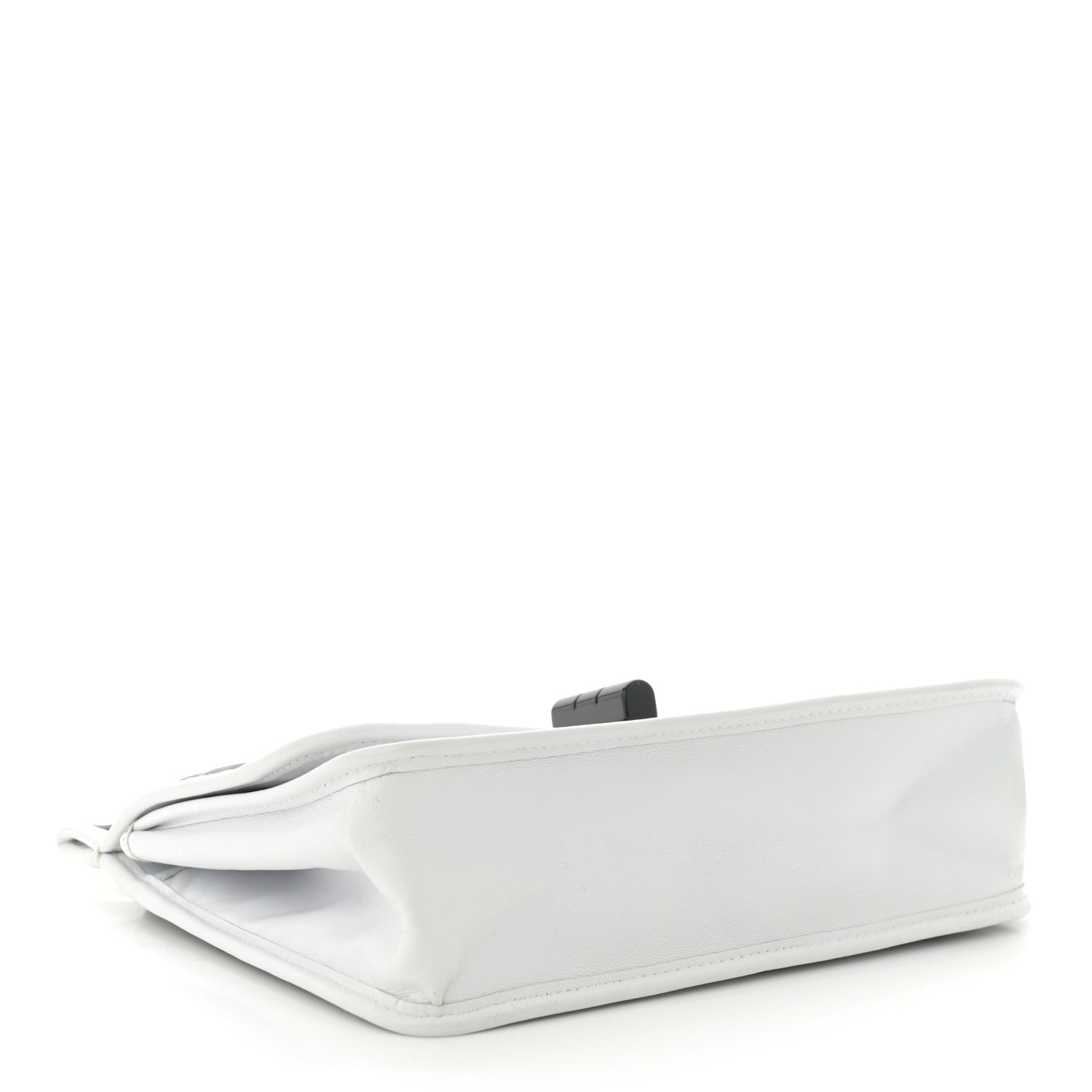 Chanel Lambskin Chocolate Bar Mademoiselle Flap Black White 4 of 10