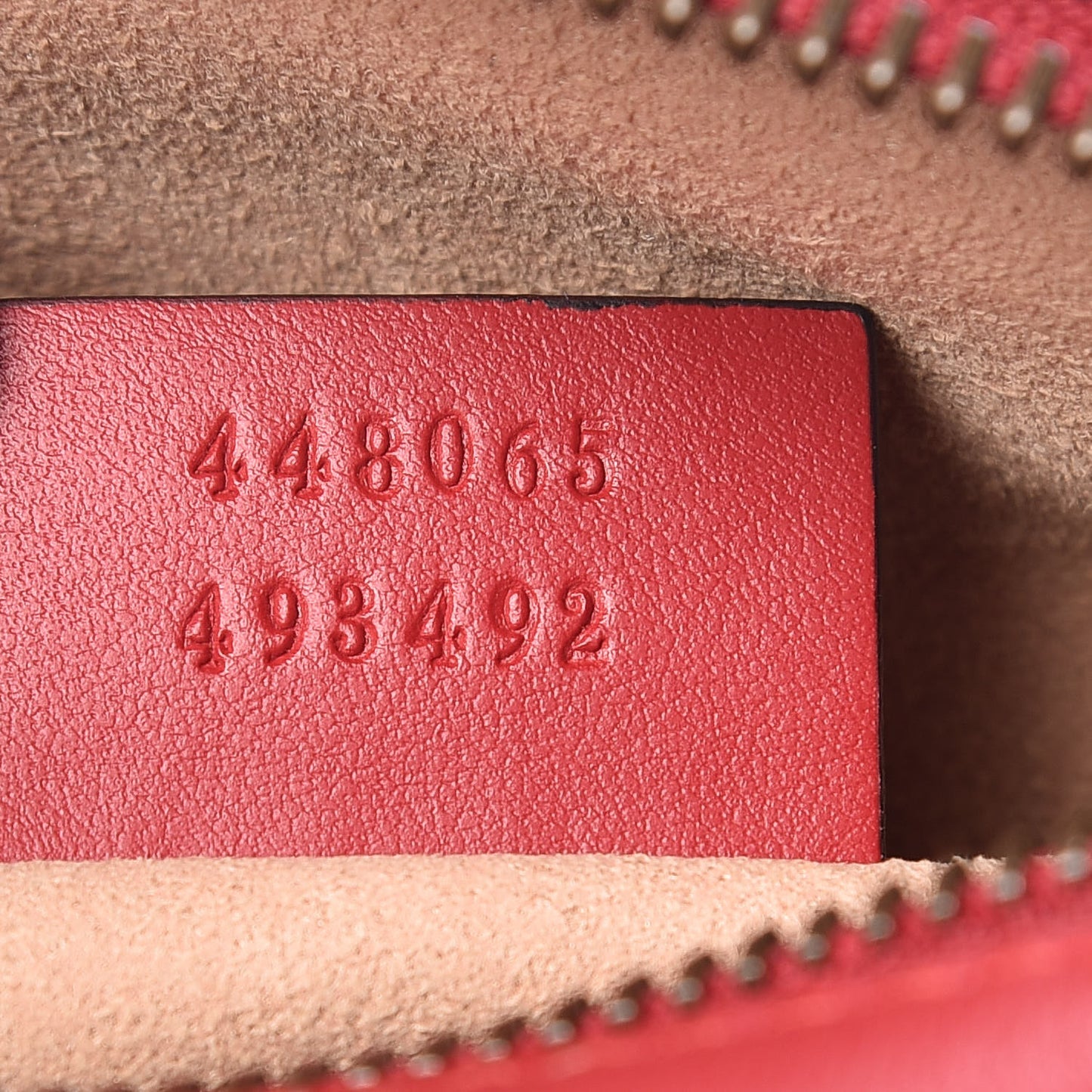 Calfskin Matelasse Mini GG Marmont Chain Shoulder Bag Hibiscus Red