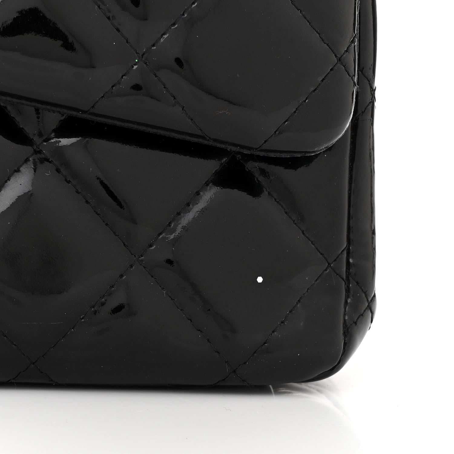 Chanel Patent Quilted Maxi Double Flap Black 14 of 14