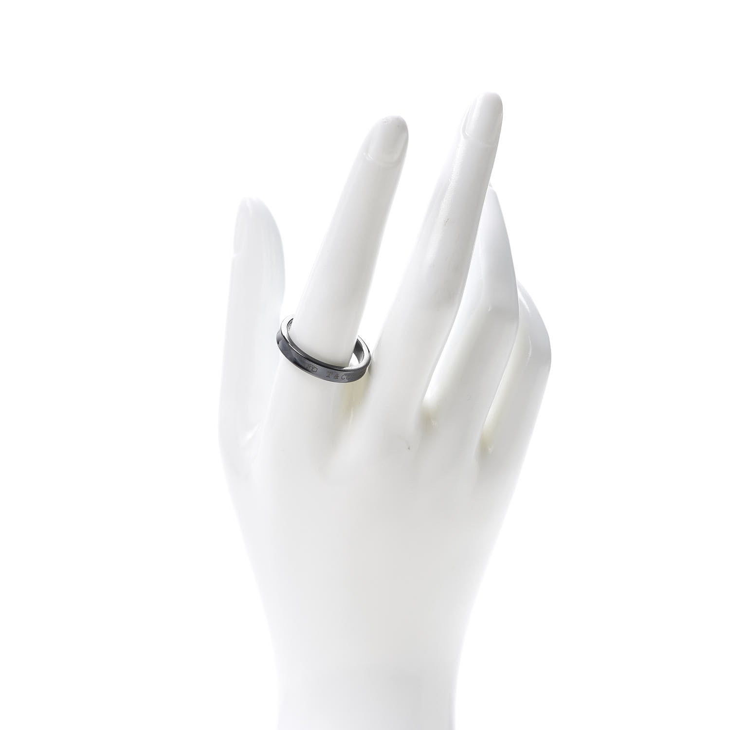 Tiffany Titanium 4mm Narrow 1837 Ring 63 10.25 2 of 4