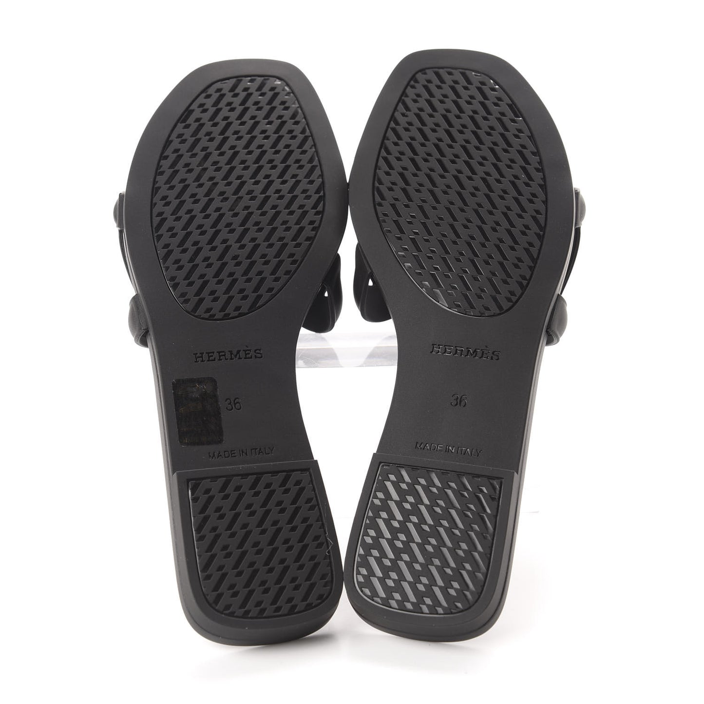 Rubber Aloha Sandals 36 Black