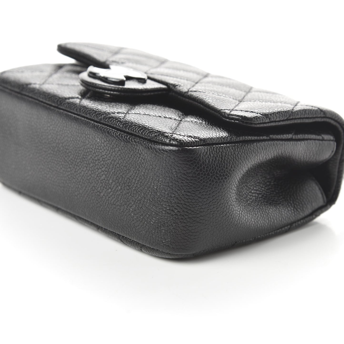 Caviar Quilted Incognito Mini Square Flap Black