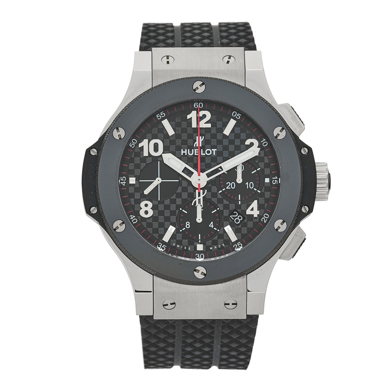 Hublot Stainless Steel Ceramic Rubber 44mm Big Bang Automatic Watch Black 301.SB.131.RX 1 of 5