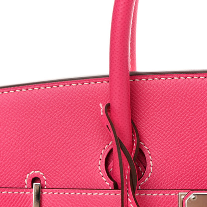 Hermes Epsom Birkin 35 Rose Tyrien 12 of 14