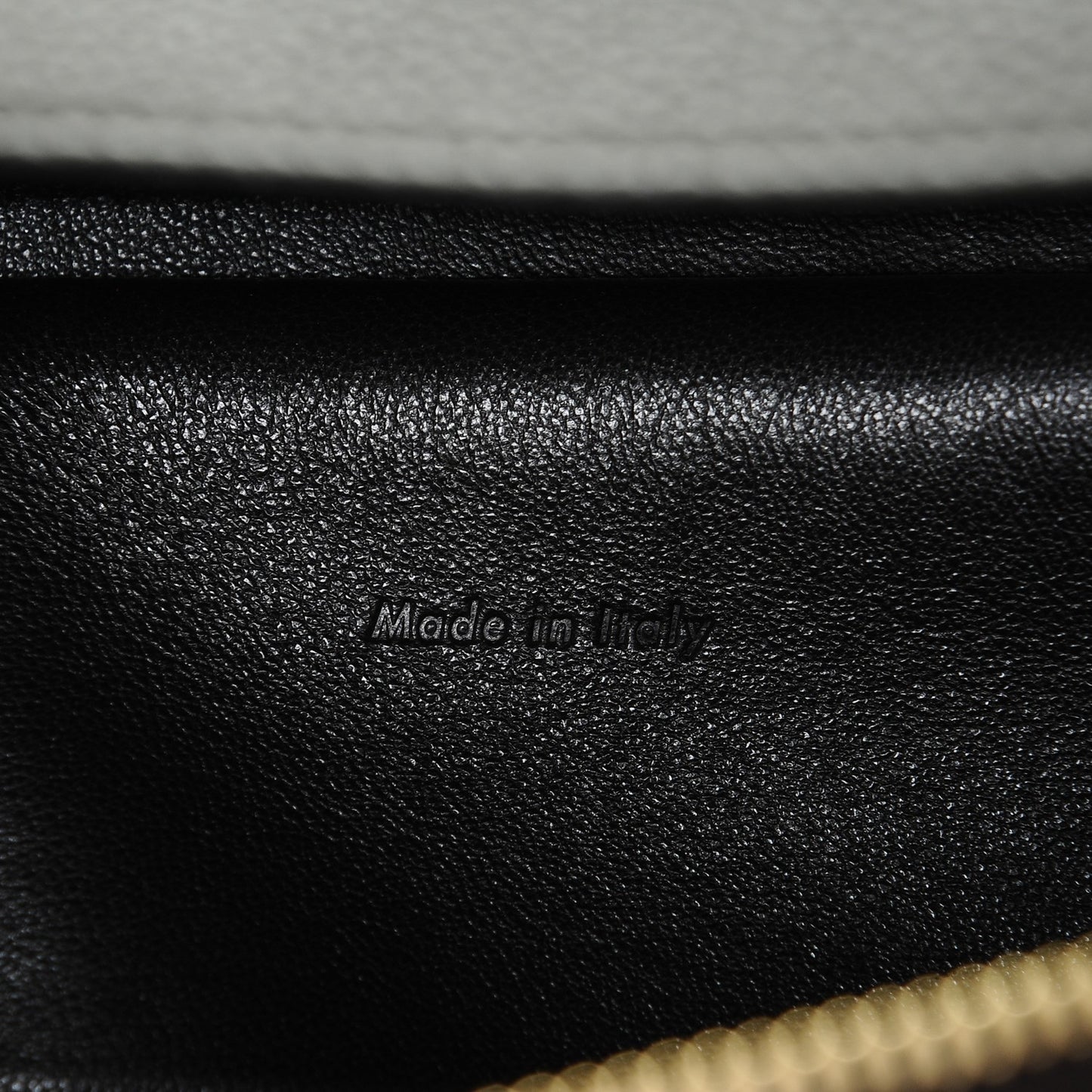 Drummed Calfskin Small Belt Bag Grey