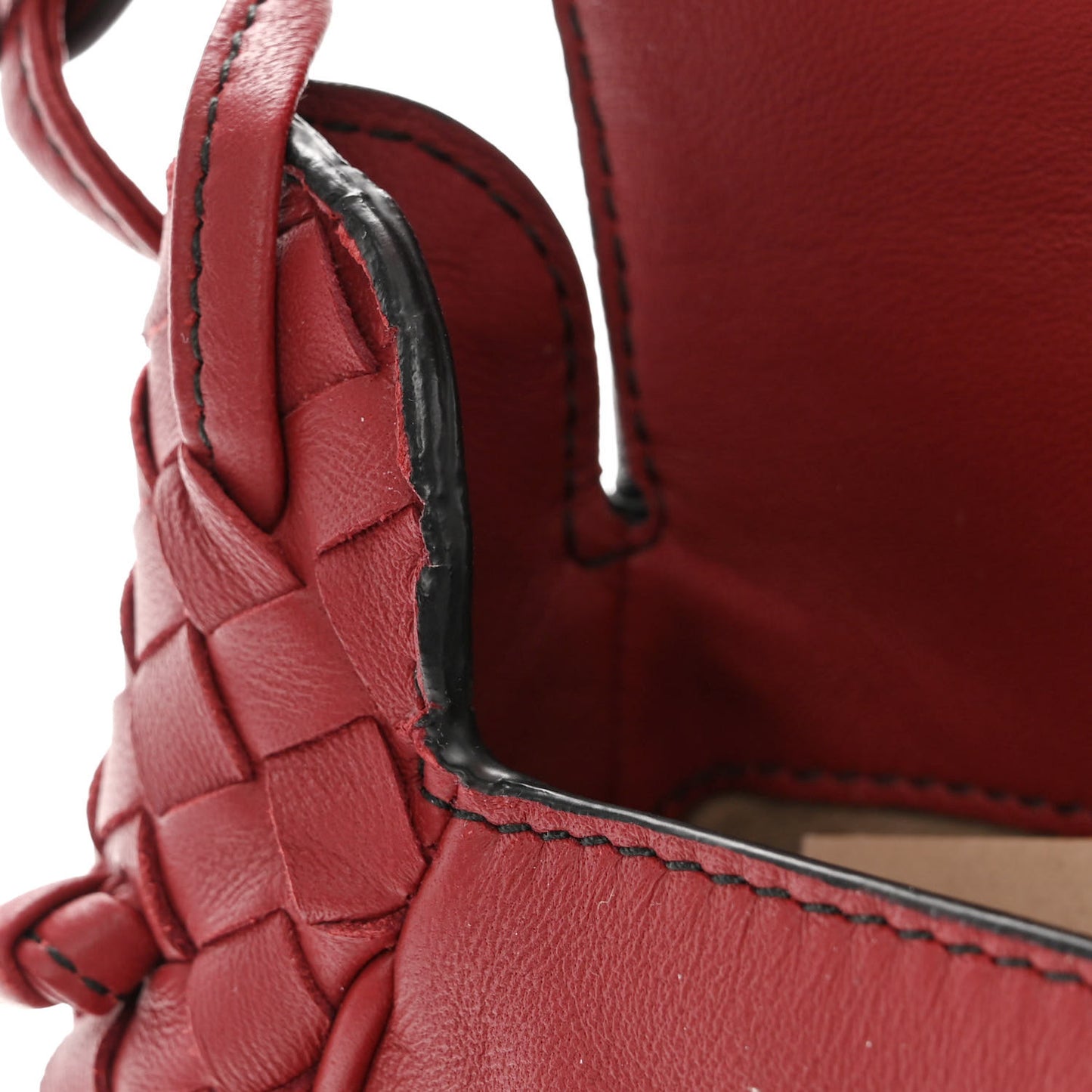 Nappa Intrecciato Small Nodini Flap Crossbody Baccara