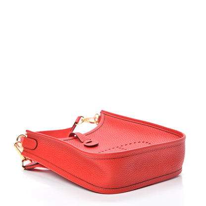 Hermes Taurillon Clemence Evelyne TPM Rouge de Coeur 3 of 10