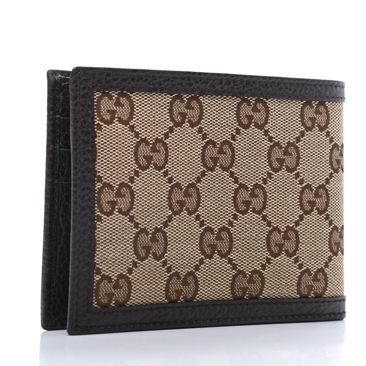 Gucci Monogram Bi-Fold Wallet Dark Brown 3 of 7