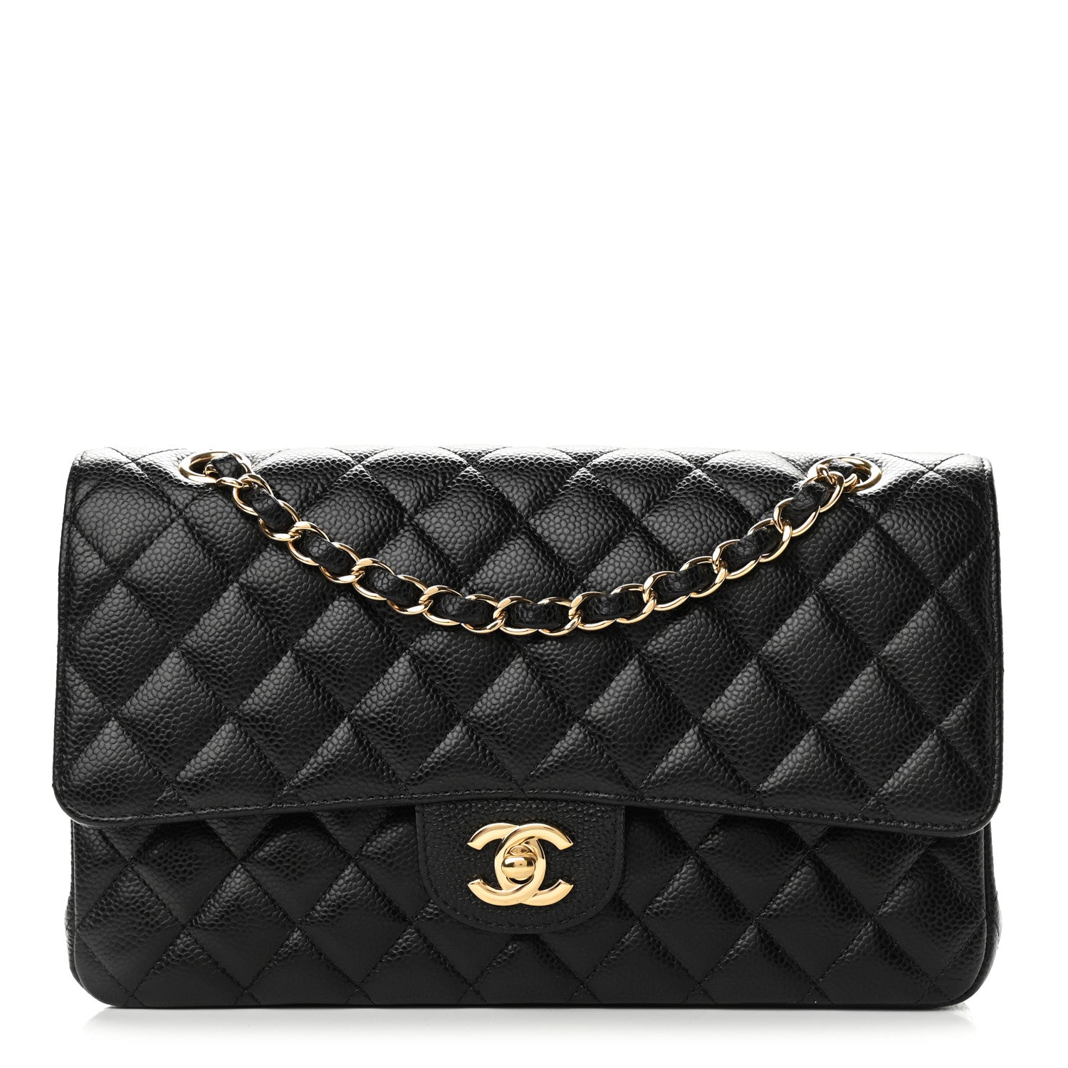Chanel Caviar Quilted Medium Double Flap Black 1 of 10