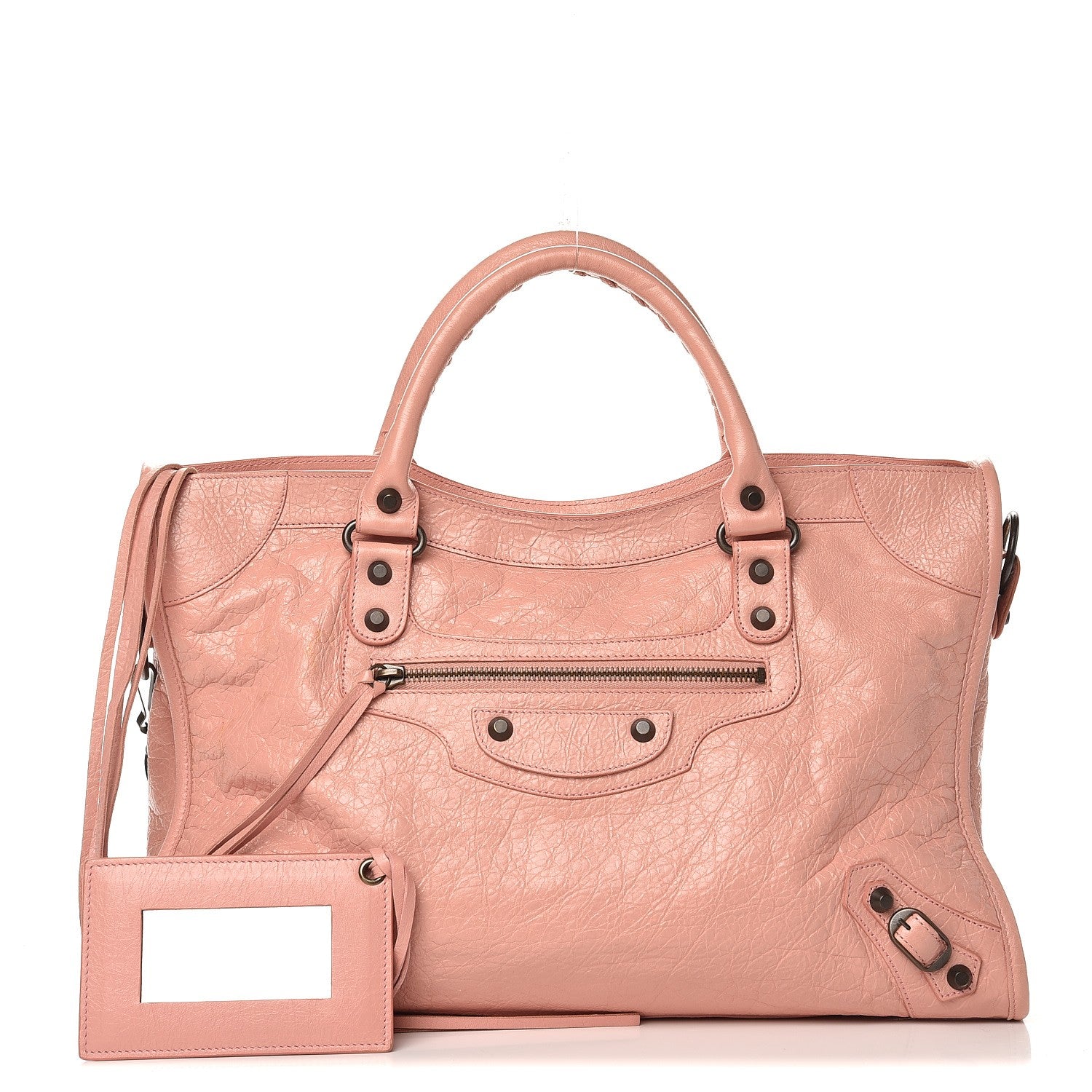 Balenciaga Agneau Classic Hardware City Rose Peche 1 of 12