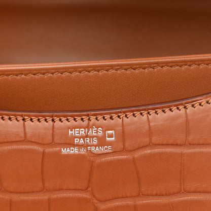 Hermes Matte Alligator Constance 18 Gold 6 of 10