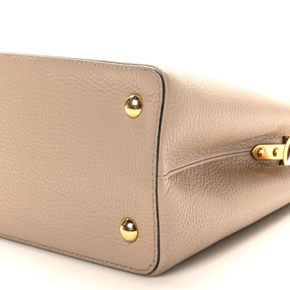 Louis Vuitton Taurillon Capucines MM Galet 9 of 9