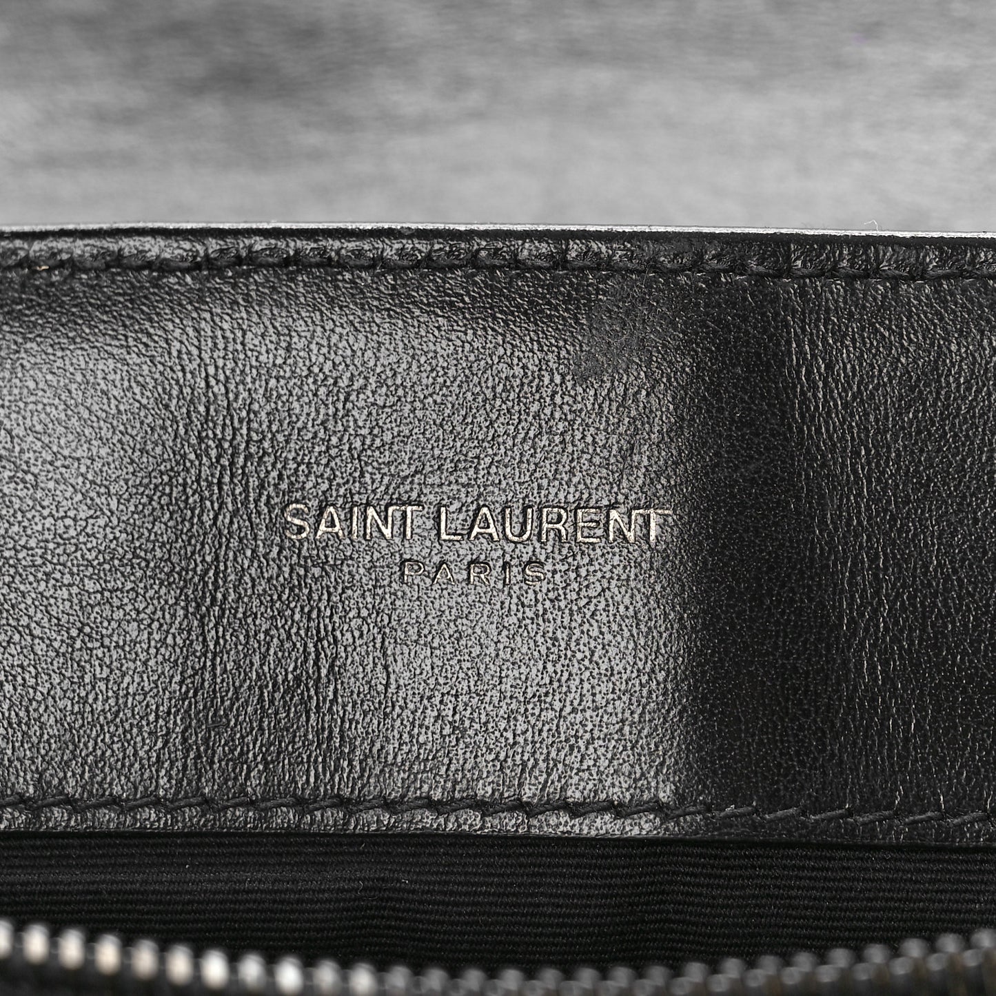Calfskin Y Quilted Monogram Monochrome Medium Loulou Chain Satchel Black