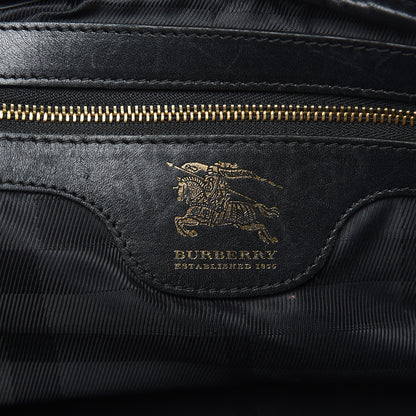 Burberry Calfskin Quilted Manor Satchel Black 6 of 18