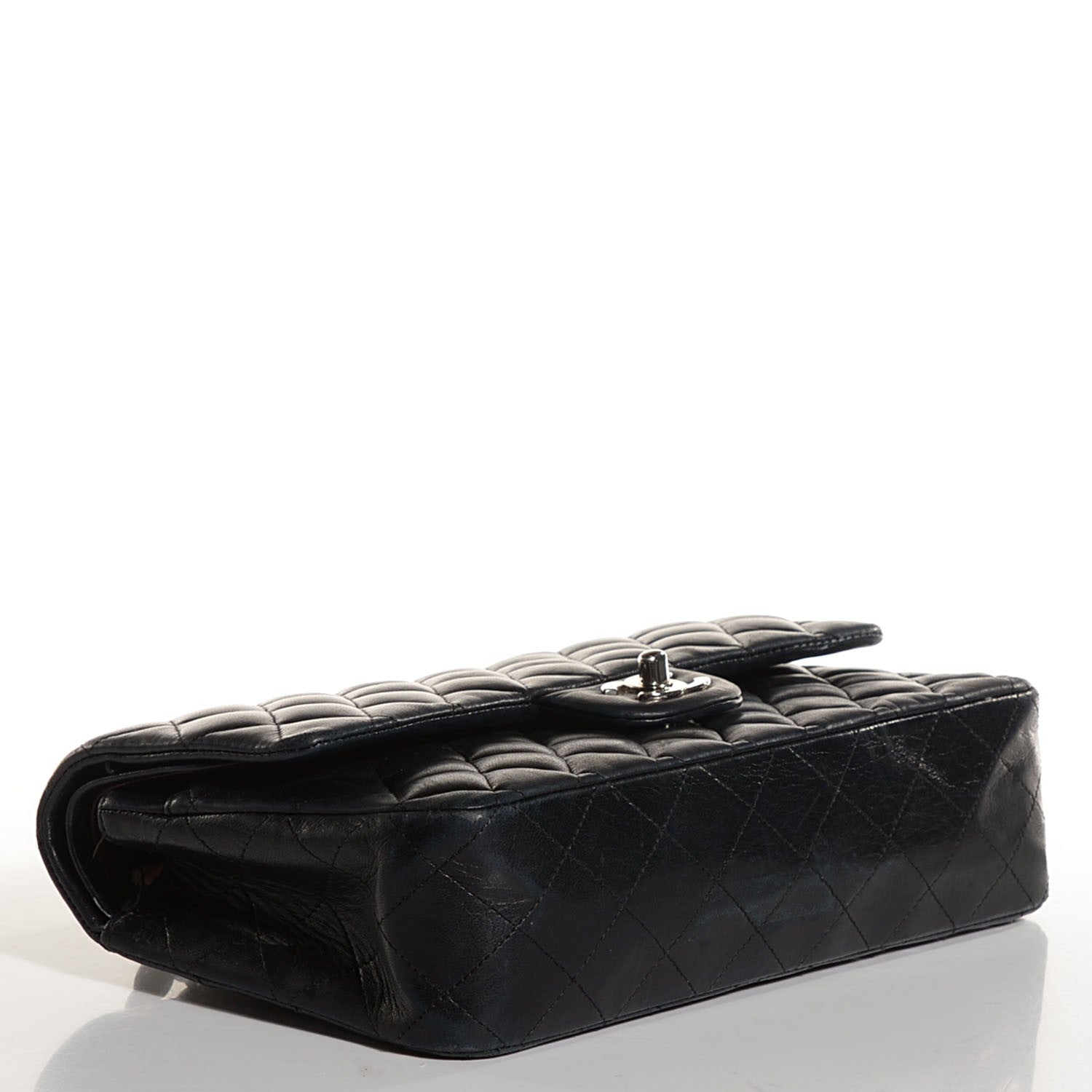 Chanel Lambskin Quilted Medium Double Flap Black 8 of 26