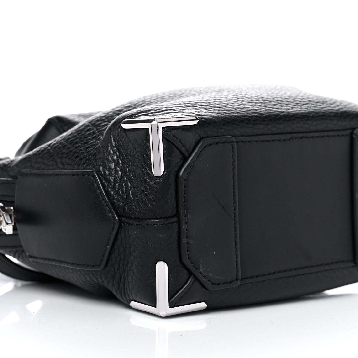 Alexander Wang Pebbled Calfskin Mini Emile Black Silver Hardware 7 of 12