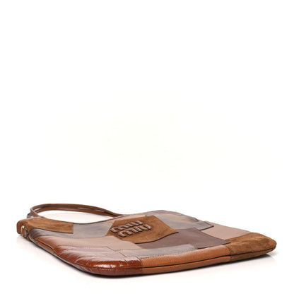 Miu Miu Nappa Patchwork Ivy Bag Cognac 4 of 9