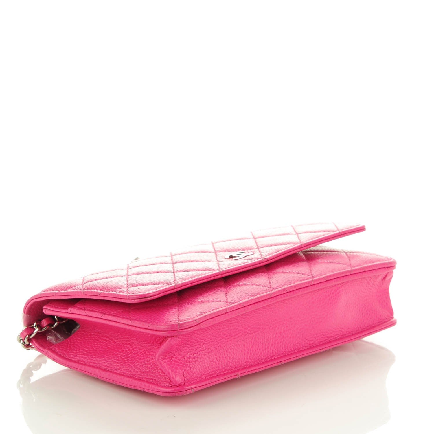 Chanel Caviar Quilted Wallet On Chain WOC Pink 4 of 9