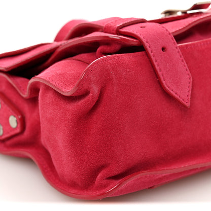 Proenza Schouler Suede Tiny PS1 Satchel Raspberry 9 of 10