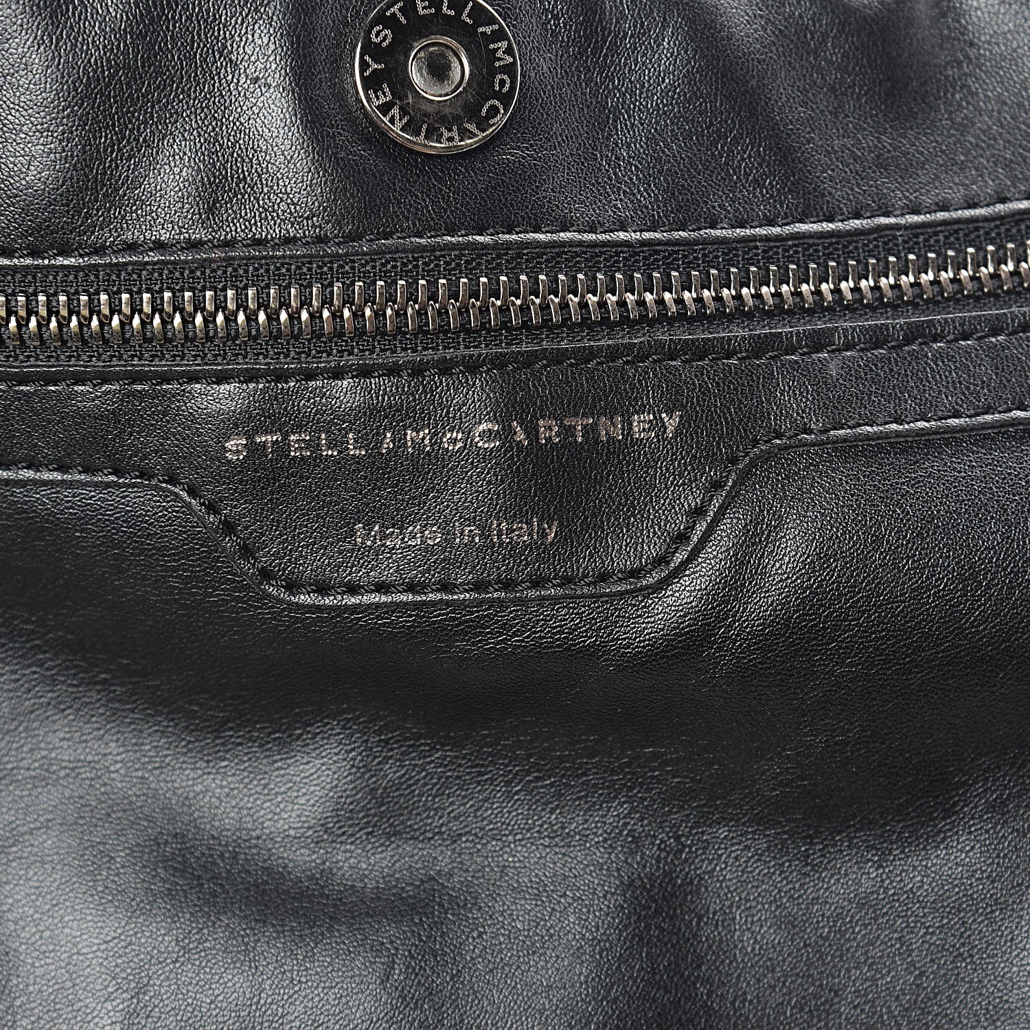 Stella McCartney Faux Shearling Chain Falabella Tote Black 6 of 9