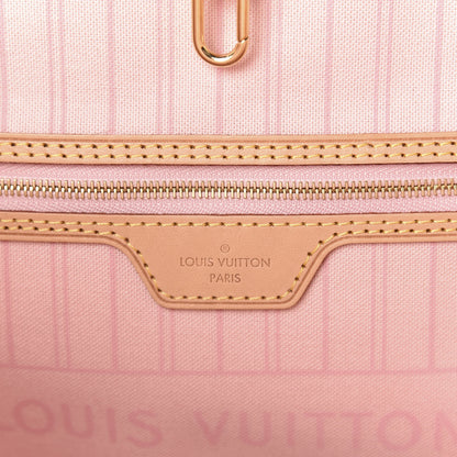 Louis Vuitton Damier Azur Neo Neverfull MM Rose Ballerine 10 of 13