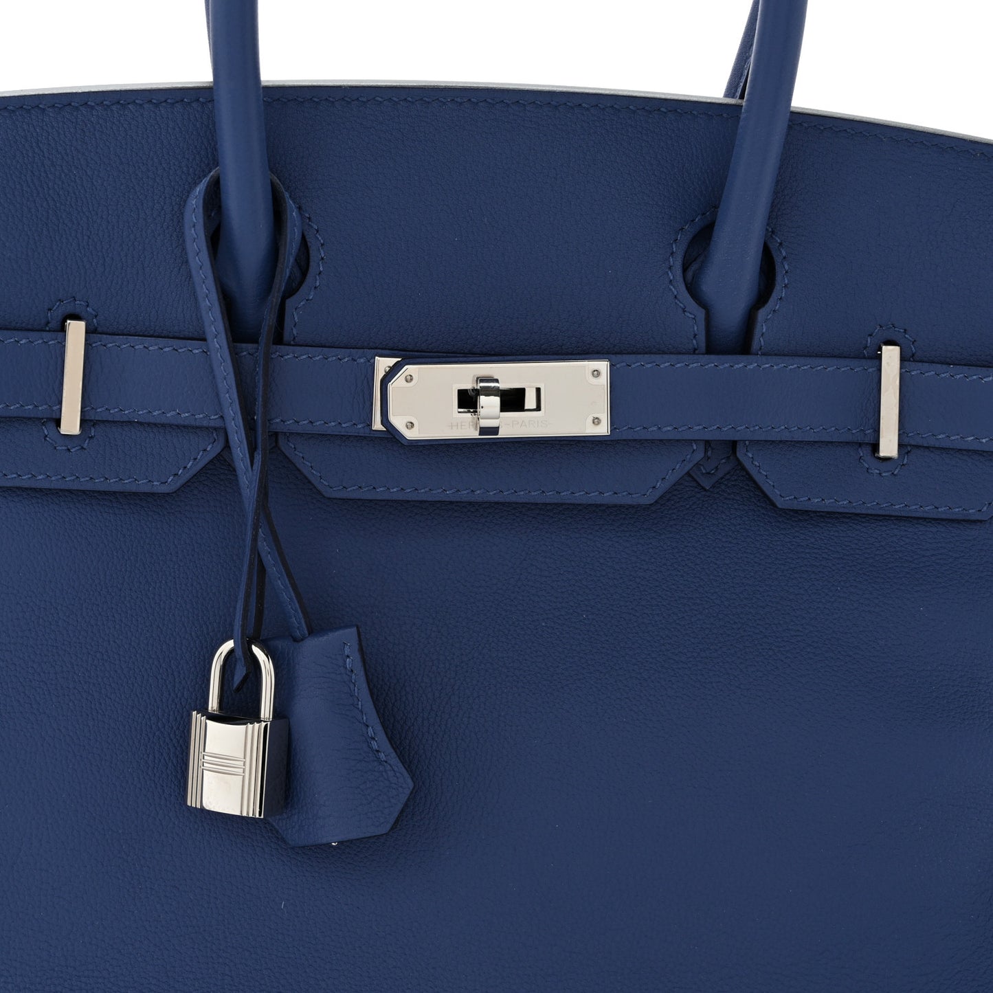Taurillon Novillo Birkin 30 Bleu Brighton