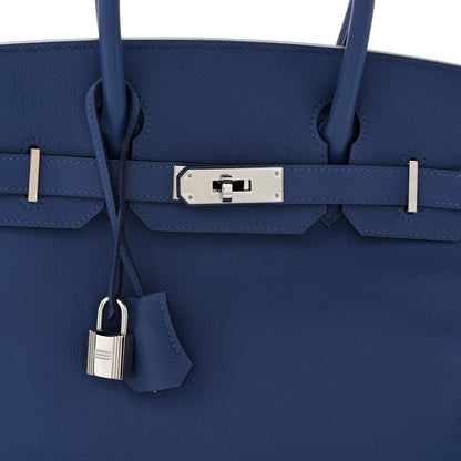 Hermes Taurillon Novillo Birkin 30 Bleu Brighton 7 of 11