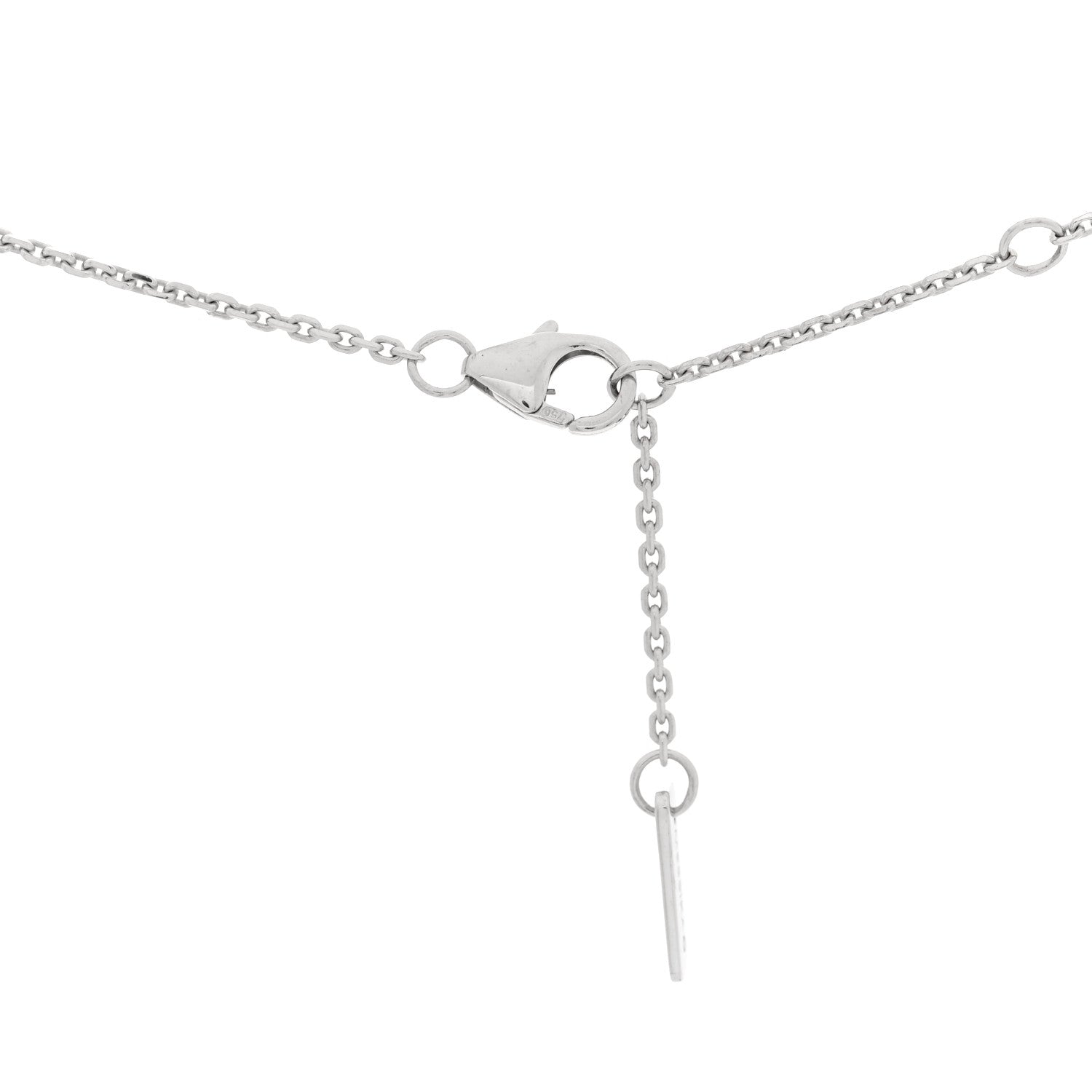 Messika 18K White Gold Diamond Baby Move Pave Necklace 4 of 5