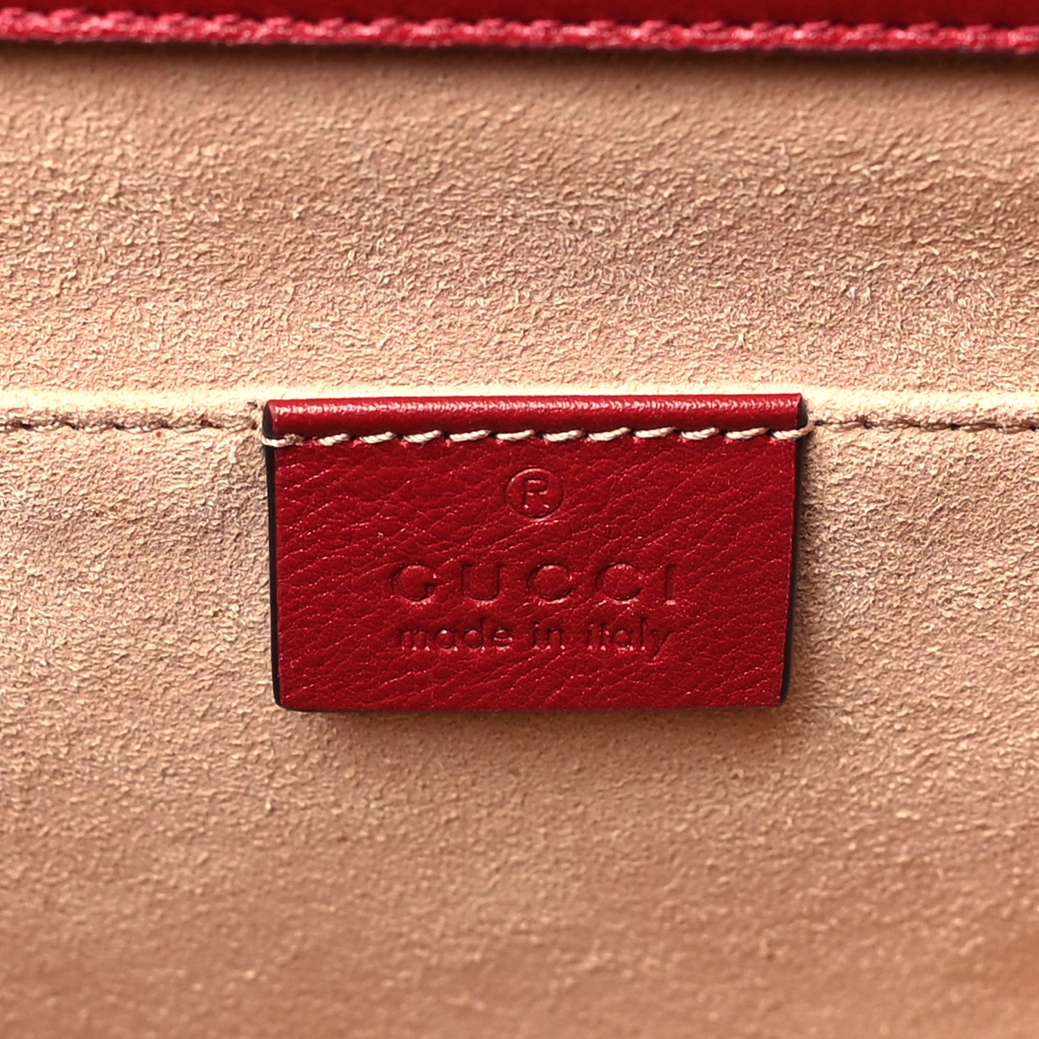 Gucci Wonka Grain Calfskin Small Diana Tote Bag Dark Red Orange Fluo 6 of 10