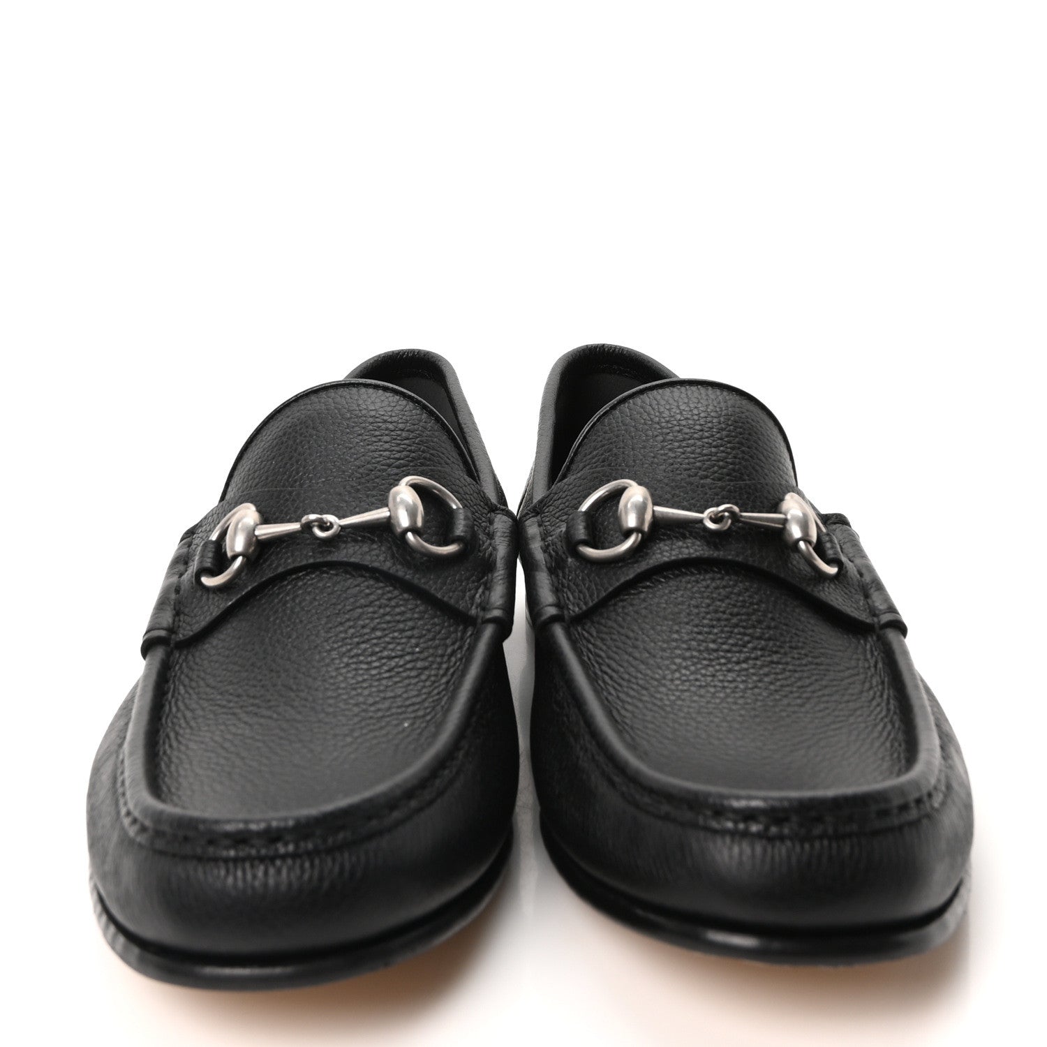 Gucci Bryanne Calfskin Mens 1953 Horsebit Loafers 9 Black 3 of 10