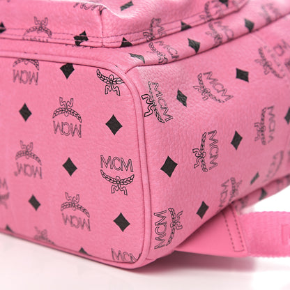 MCM Visetos Small Sprinkle Stud Stark Backpack Pink 7 of 8