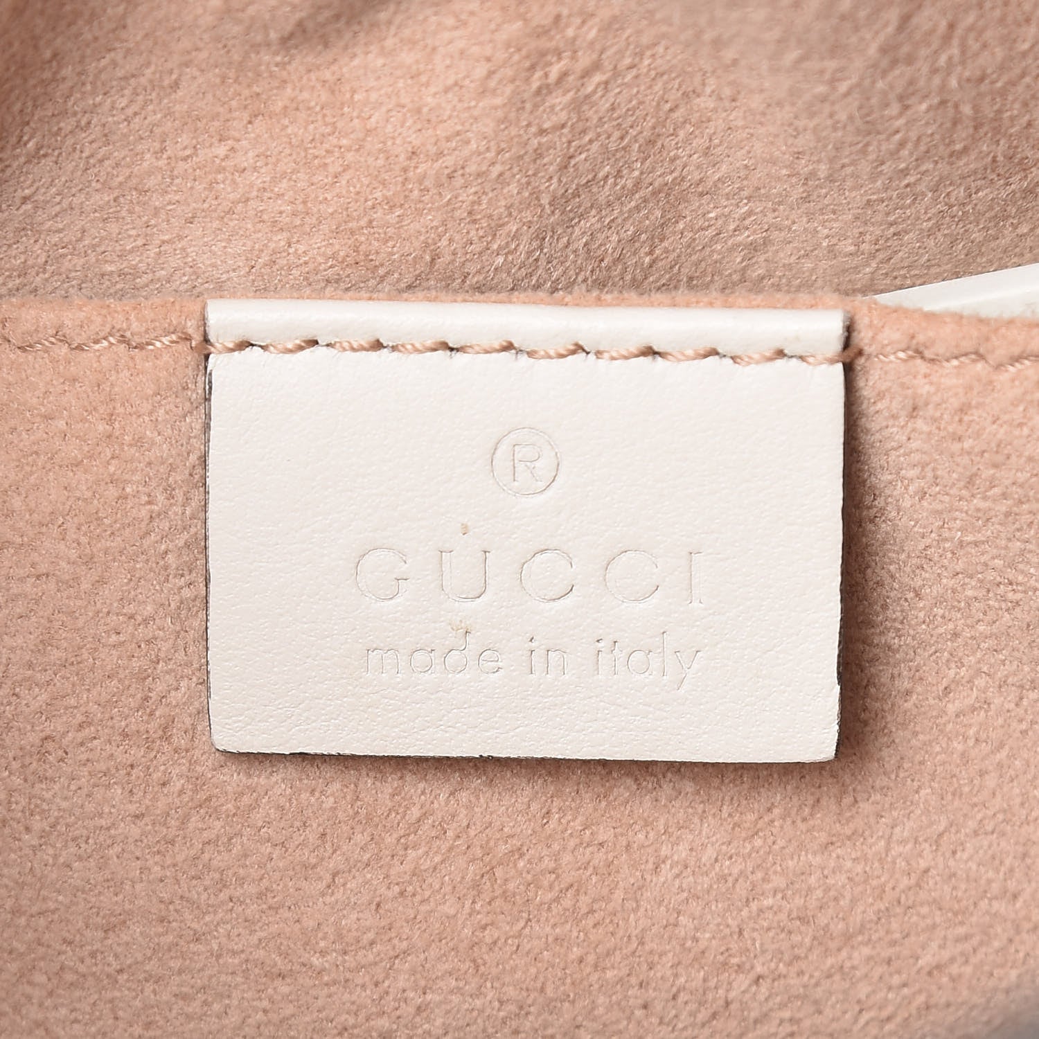 Gucci Calfskin Matelasse Mini GG Marmont Chain Shoulder Bag White 6 of 10