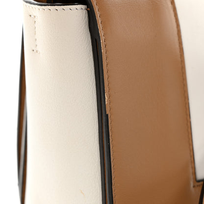 Celine Shiny Smooth Calfskin Medium Frame Shoulder Bag Tan Optic White 12 of 12