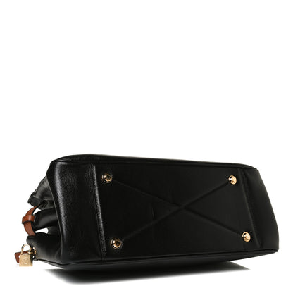 Louis Vuitton Calfskin All Set MM Black Tan 3 of 17