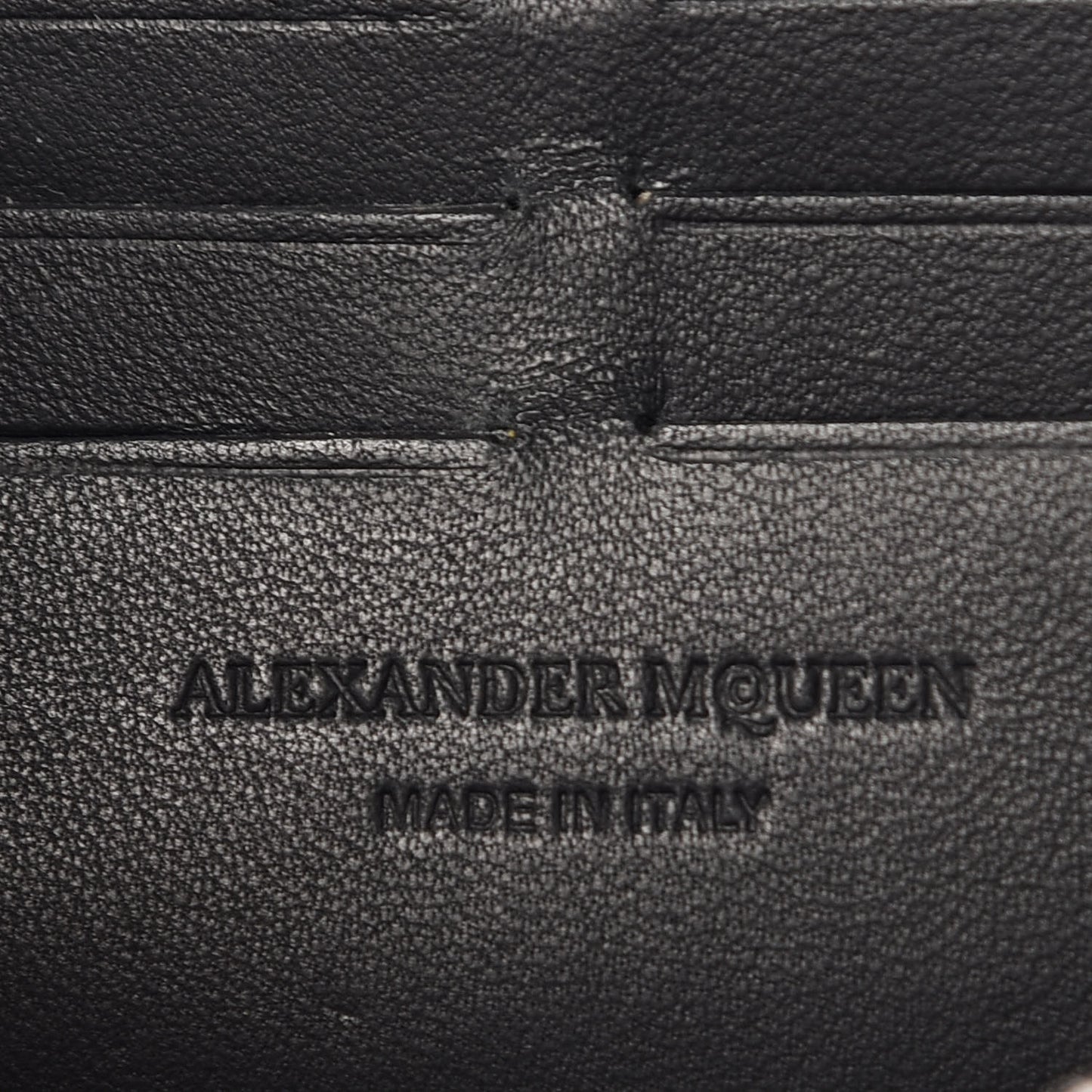 Calfskin Studded Skull Wallet on Chain Black