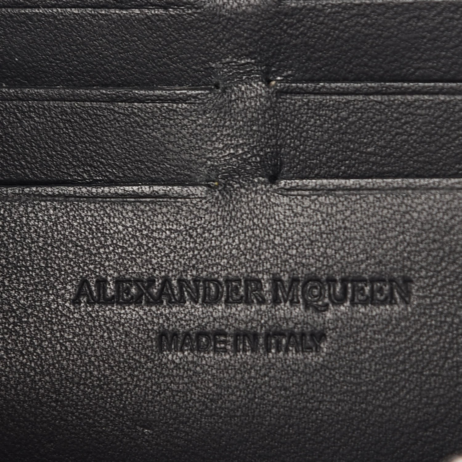 Alexander McQueen Calfskin Studded Skull Wallet on Chain Black 6 of 11