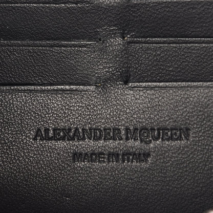 Alexander McQueen Calfskin Studded Skull Wallet on Chain Black 6 of 11