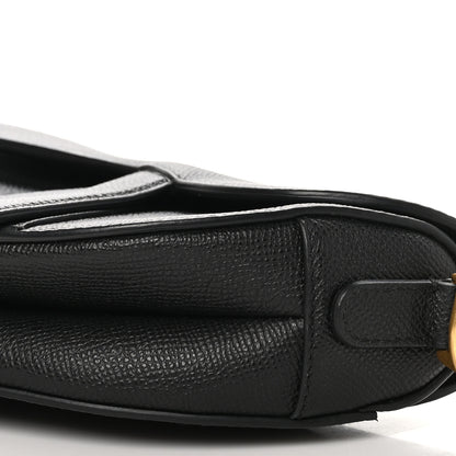 Christian Dior Grained Calfskin Mini Saddle Bag Black 10 of 10