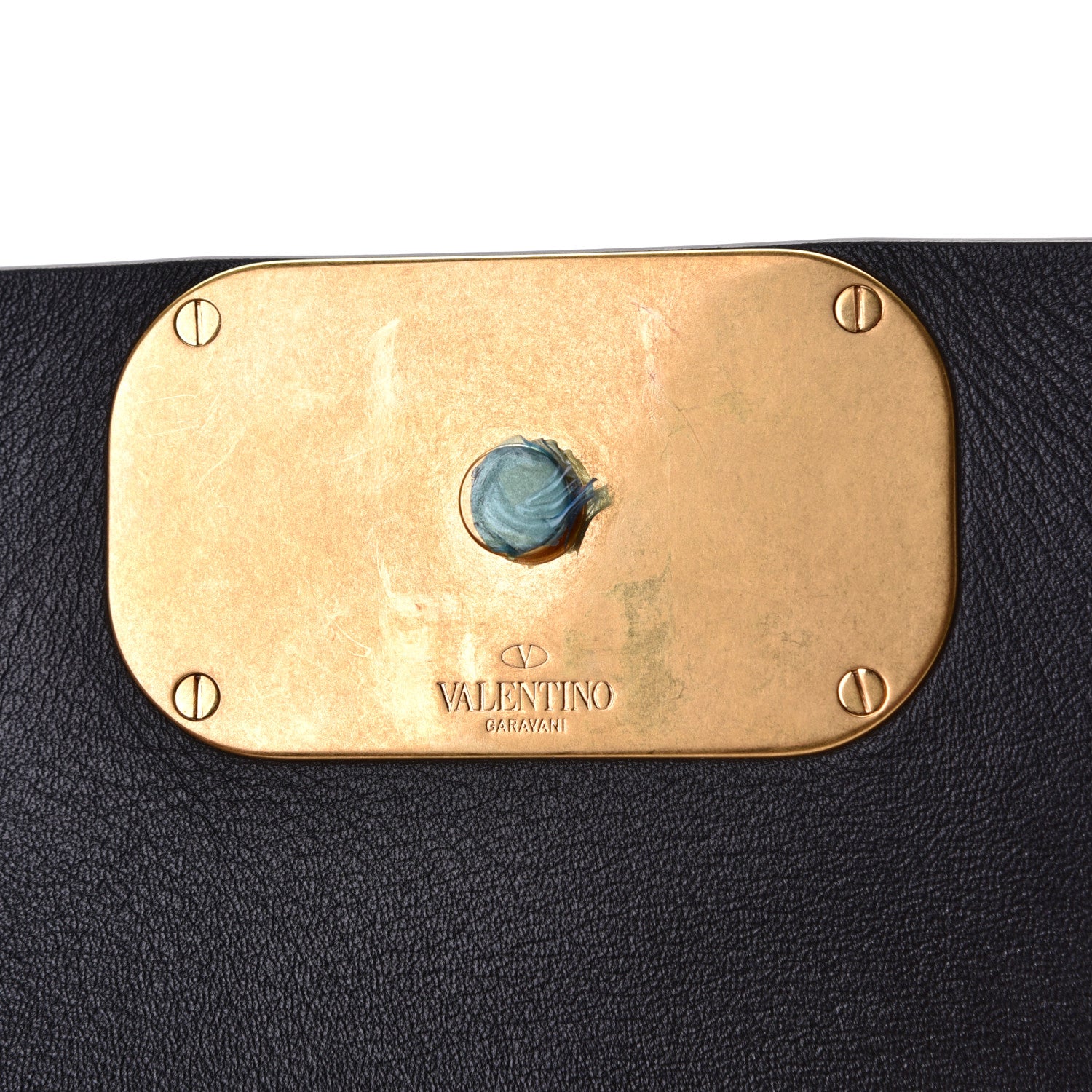 Valentino Garavani Smooth Calfskin Small VRing Crossbody Bag Senape 7 of 8