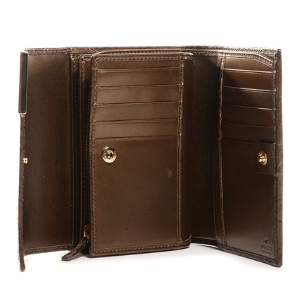 Gucci Guccissima Dice Compact Trademark Wallet Bronze 5 of 8