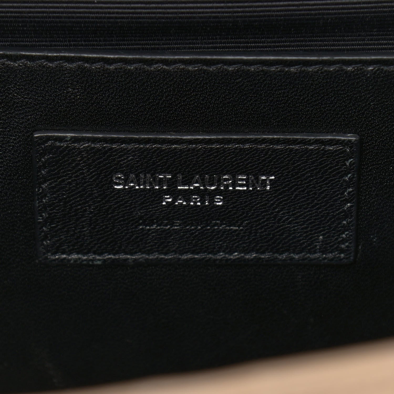Saint Laurent Grain De Poudre Textured Mixed Matelasse Medium Triquilt Monogram Satchel Dark Beige 6 of 13