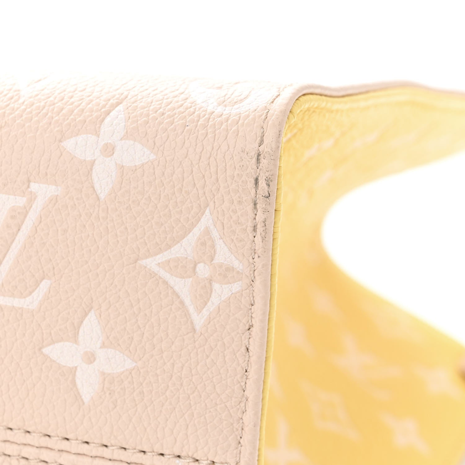 Louis Vuitton Empreinte Monogram Spring In The City Onthego MM Beige Pink Yellow 10 of 11