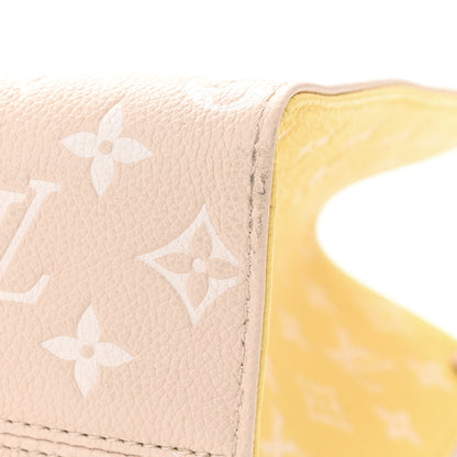 Louis Vuitton Empreinte Monogram Spring In The City Onthego MM Beige Pink Yellow 10 of 11